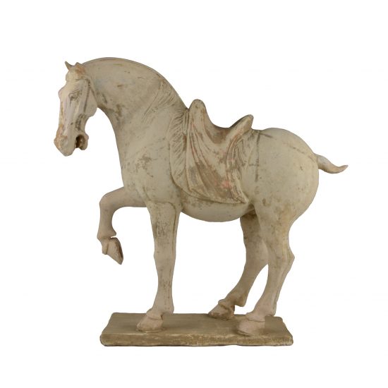 Chinese Terra Cotta of a Tang Standing Horse Figure