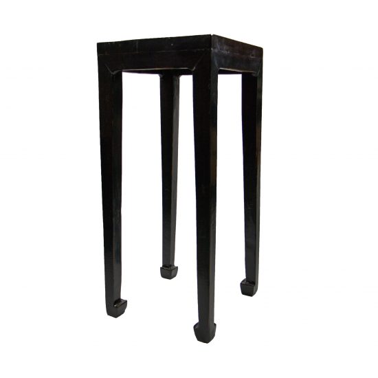 Antique Chinese Black Lacquered Side Table